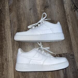 Nike Air Force 1 Low Youth Shoe- White - US Size 6.5Y- 314192-117